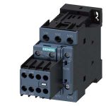 3RT2024-1BB44-power contactor, AC-3e/AC-3, 12 A, 5.5 kW / 400 V, 3-pole, 24 V DC, auxiliary contacts: 2 NO + 2 NC, screw terminal, size: S0, removable auxiliary switch