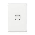 3041VA-VW - Flush Switch 1 Gang, 1-Way/2-Way Vertical Mount, 230/240V, 10AX | Vivid White