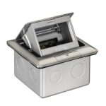 E224F_ABE - S-Flexi - Empty floor outlet with box , aluminium