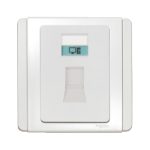 E3031RJ5E_WW - 1 Gang RJ45 8 Pin Data Outlet, White