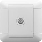 E8131TVF_WE - 1 Gang Cable TVF Connector