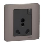 E8415_16_10_SZ - ZENcelo -10/16A 3pin switched socket - silver bronze