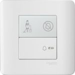 Schneider Electric - E8431BPDM_WE - 1 Gang Bell Switch w/Illuminated "Do Not Disturb &Please Clean Up" Symbol, White