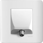 E8431CATV_WE - 1 Gang CATV Socket, White