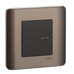 E84426_16S_SZ - ZENcelo -16A 250V 1 Gang Schuko Socket - Silver Bronze