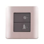 E8432DMS SZ - ZENcelo - 2 gang s/w illunimated “Do Not Disturb”&“Please Clean Up” Symbol (SZ)