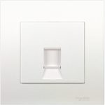 KB31RJ6 WE - 1 Gang Category 6 Data Outlet with Shutter