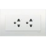 KBT426UEST2 - Vivace - 16A 3p 2 gang universal American-Euro socket