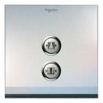 SCHNEIDER U201SCN300ZB -"EZinstall3" 1 Gang 300VA Curtain Switch Module