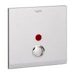 UC21DP/P-XBS - 1-gang double pole 1 lever Switch cover plate - Brushed Silver