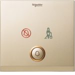 UC33HBPDM XCG - Ulti-ELV - DND/MUR indicator + bell press switch cover plate (champagne gold)