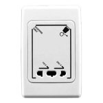 CLIPSAL ET2727_WE-2000 Series Universal Shaver Socket Outlet 115/240VAC, 22VA | White Electric
