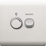 Schneider Pieno E8232RD450U_WE - 450W 240V 1 Gang Dimmer with Switch, White