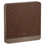 Schneider AvatarOn - E8331D20N_WD - Switch, AvatarOn, 2-pole 1-way, LED, brass terminal, IP20, wood