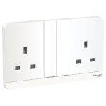 Schneider AvatarOn - E83T25N_WE - Switched socket, AvatarOn, complete product, LED, screw terminal, IP20, white