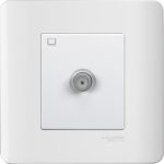 E8431TVSF_WE - 1 Gang TV Socket Slave, 5-1000MHz, F Connection, White