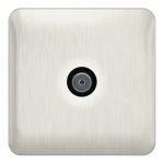 SCHNEIDER-GGBL7010BSSS-Lisse - TV/FM - 1 gang Stainless Steel with Black Interior