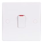 GU2013-Ultimate Slimline - 2-pole switch with flex outlet - 1 gang - white