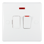 SCHNEIDER GU5011-Ultimate Slimline - switched fused connection - neon - white