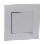 SCHNEIDER KB30_AS-Vivace 1Gang Blank Plate, Aluminium silver