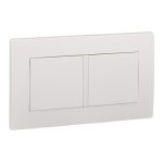 E8430TX WE - Zencelo - Twin Gang Blank Plate - White
