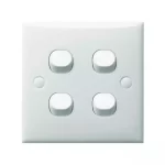 S-Classic 4 Gang 1 Way Switch White - E34/1/2AR WE