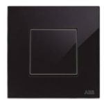 ABB Millenium Black Glass 1 Gang 1-Way Switch, 10AX, AMD10144BG