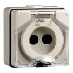 CLIPSAL 56/32_GY-Aperture Enclosure, Clipsal - 56 Series, 2 Gang