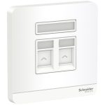 SCHNEIDER E8332RJS4_WE-2 telephone sockets, White