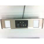 ZENcelo - Active MAP panel with RCA/HDMI/USB/DB15/MiniAudio - silver bronze E84MAPACTPS_SZ