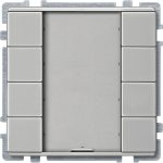 Schneider electric - Push-button, 4-gang plus, stainless steel, Artec MTN628346