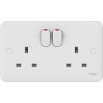 Schneider Electric - Lisse - Switched Socket - without instructions - 13 A - 230 V - 2 gangs-white GGBL3020NIS