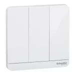 SCHNEIDER E8333PRL1_WE AvatarOn, 3 time delay switch, 4A, 250 V, White