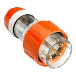 SCHNEIDER 56P450_EO-Straight Plug, Clipsal - 56 Series, IP66, 500V 50A - 4 Round Pins