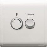 Schneider Pieno E8232RD450U_WE - 450W 240V 1 Gang Dimmer with Switch, White