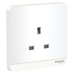 SCHNEIDER E83426_WE-cover plate for socket-outlet, 13A, 3P, White