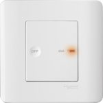 SCHNEIDER E8431D45_WE-45A 1G FULL-FLAT DP ROCKER SWITCH W/NEON