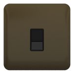 SCHNEIDER GGBL7051BMBS-Lisse Telephone 1gang RJ12 Mocha Bronze with Black Interior