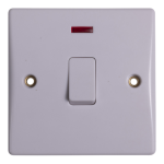 GU4031-Ultimate Slimline - 2-pole switch with flex outlet - 1 gang - white