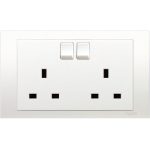 SCHNEIDER KB25_WE-Vivace 13A 250V Twin Gang Switched Socket