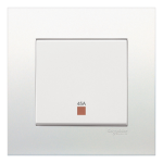 SCHNEIDER KB31DR45N_WE-VIVACE 45A 250V Double Pole Switch with Neon