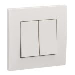 SCHNEIDER KB32/1 - Vivace - 16AX 250V 2Gang 1Way Switch - white