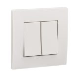 SCHNEIDER KB32_WE-Vivace 16AX 250V 2 way 2 gang white