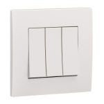 SCHNEIDER KB33/1_WE-Vivace 16AX 250V 3Gang 1Way Switch - white