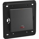 SCHNEIDER MGU5.252.12-Unica - switch + neon lamp - 2-pole 1-way - 45 A 250 V AC - 2 gangs - graphite