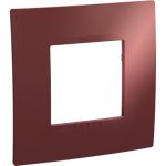 SCHNEIDER MGU6.002.851BS-Unica Plus - cover frame - 1 gang - terracotta/white