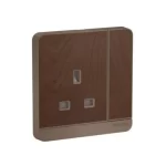 SCHNEIDER E8315_WD-Switched socket, AvatarOn, screw terminal, IP20, wood