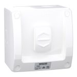 CLIPSAL CLIPSAWS226-Weathershield Switch 1-Gang, 16AX, 250VAC, IP66 | Resistant White Electric