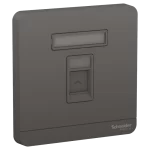 SCHNEIDER E8331RJS4_DG-Telephone Socket, Dark Grey