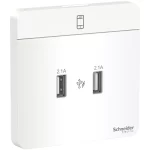 SCHNEIDER E8332USB_WE-AvatarOn, USB Charger, 2 Type A, 2.1 A, White